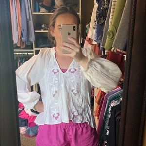 Free people lace blouse